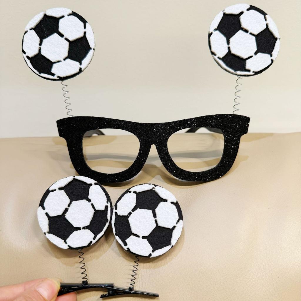 Sports Fan Glasses Trendy Soccer Fan Accessory Soccer Headband Decorative Cheer Party Decor For Offline Fan Gathering Soccer