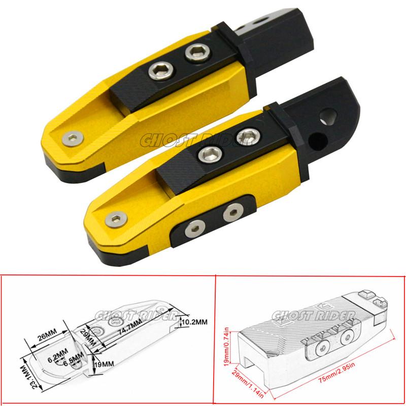 Universal motorcycle CNC rear foot pedal fit For SUZUKI GSF650 GSF1250 GSF650 1250 07-13 GSR600 GSR750 GSR 600 750 06-13