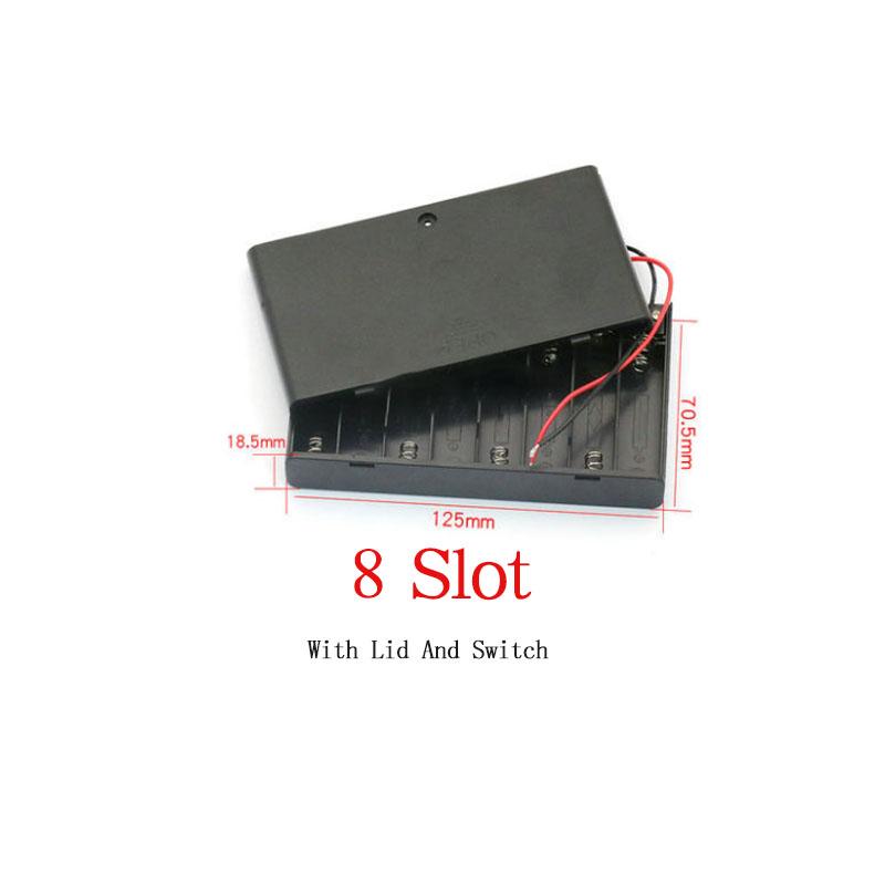 Number 5 Battery Box With Lid Switch Soldering Pin DIY Experiment Handmade Technology Model Toy Making Accessories