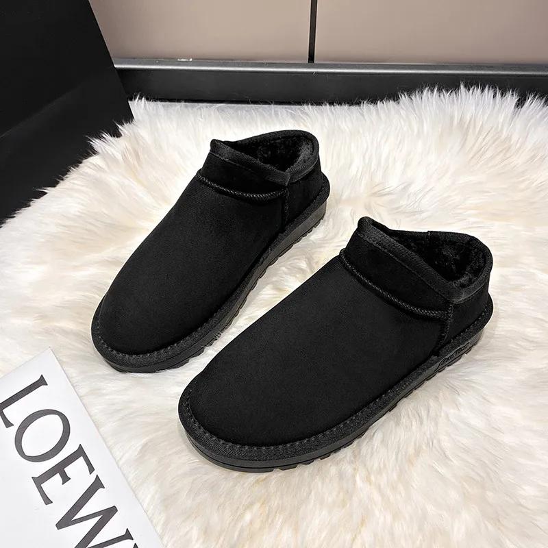 Fashion Large Size Women's Boots Snow Boots Women 2024 New Fashion Winter Low-tube Warmth Women's Cotton Shoes Women's Short Boots Women