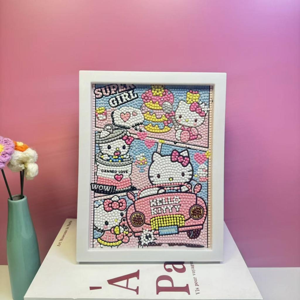17 * 22Cm Cartoon Diamond Painting Children'S Puzzle Handmade Diy Year Of The Horse Living Room Sticker Decorative Painting