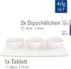Villeroy & Boch Manufacture Rock White Sauce Bowls, 4 Pieces (1042409023)