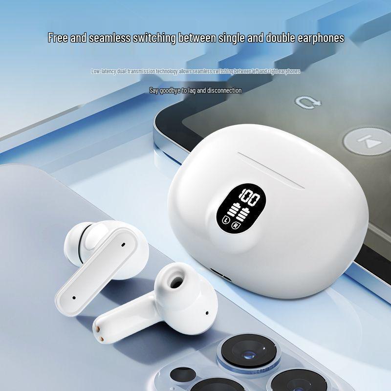 New 895b Bluetooth Earbuds: Digital Display, High-Fidelity Sound, In-Ear TWS for Gaming, Sports, and Business