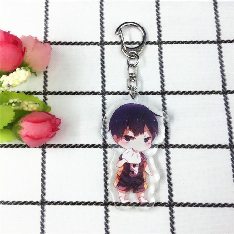 Haikyuu!! Double-Sided Keychain Pendant: Hinata, Kageyama, Kenma