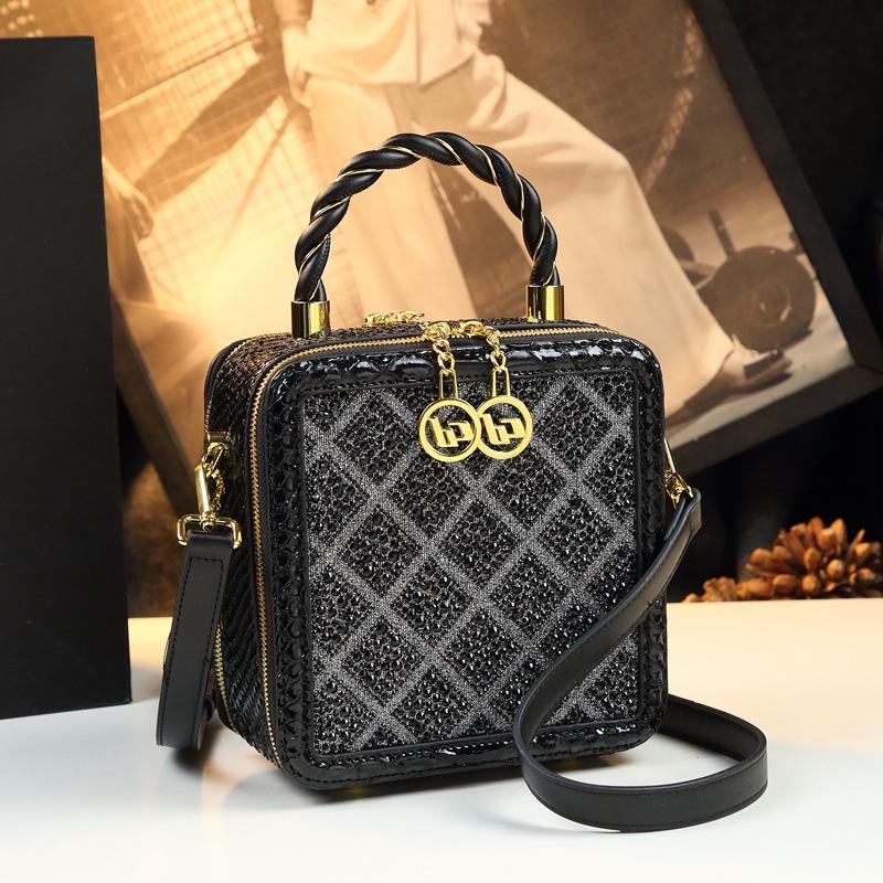 2025 Hong Kong Diamond-Studded Princess Diana Luxury Handbag - Women's Versatile, Fashionable Small Bag