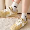 Polka Dot Panda Embroidery Cotton Mid-Calf Socks - Cute Japanese Style for Spring and Autumn