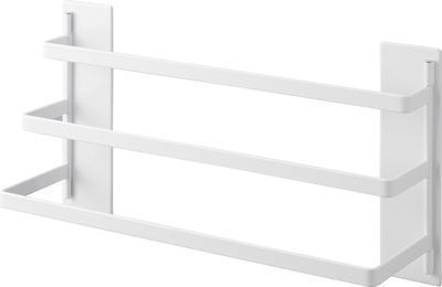 Jitsugyo 3796 Washing Machine Magnetic Towel Hanger 3 Rows White W42 X X H18cm Tower Towel Rack with Hook Easy Installation 3796 Approx.