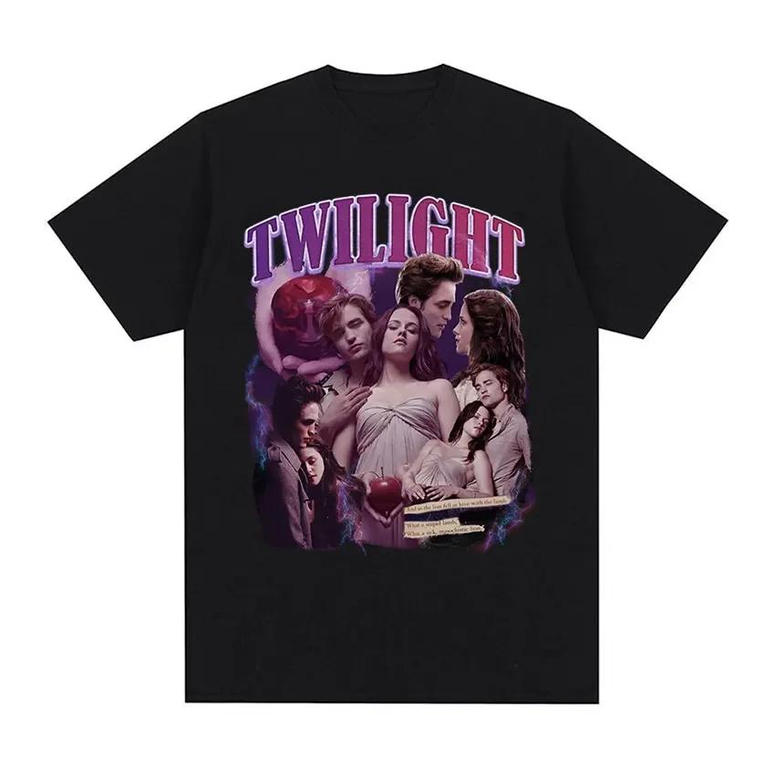 Robert Pattinson Edward Twilight Graphic T Shirt Unisex Fashion Cotton Short Sleeve Tshirts Unisex Retro ONeck Oversized Tshirt