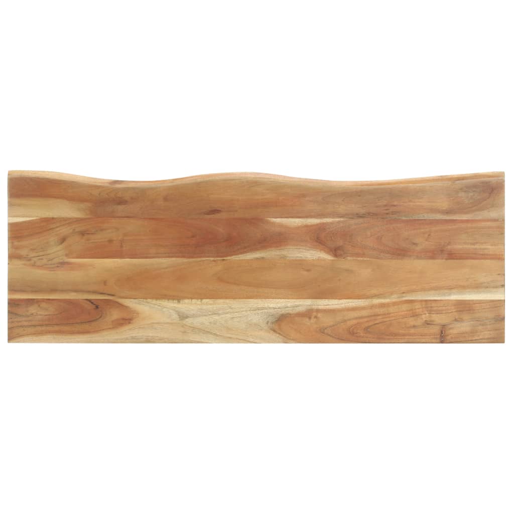Coat Rack with Natural Edge 100 X 35 X 22 Cm Solid Acacia Wood