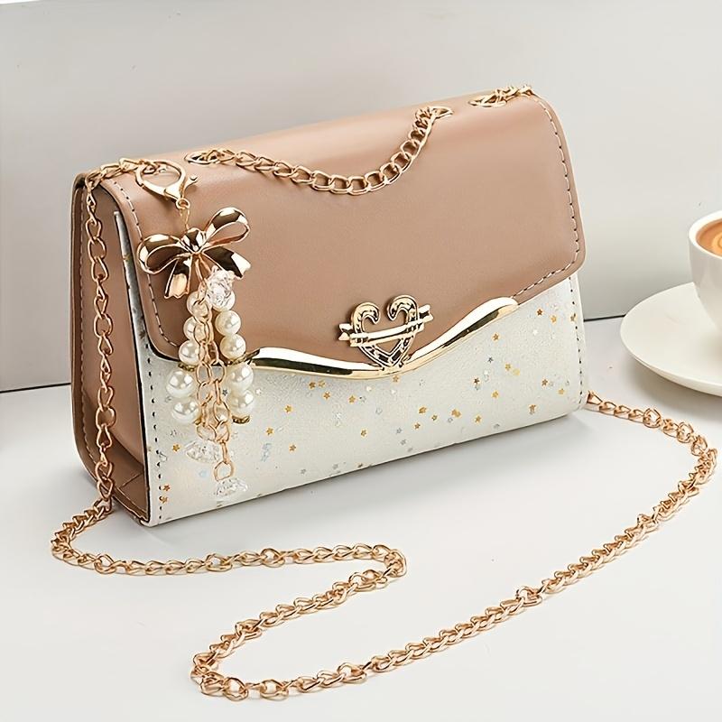 

This Bag Comes In Khaki, Beige, Black, and Blue with Four Color Options Available. Fashionable Bohemian Beige PU Crossbody Bag with Tassel Charm хакі