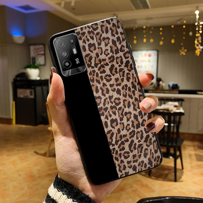 Leopard Phone Case for OPPO A54 A74 A94 A53S A9 A5 A15 A16 A91 A96 A76 Reno8 8Pro Reno2 Z