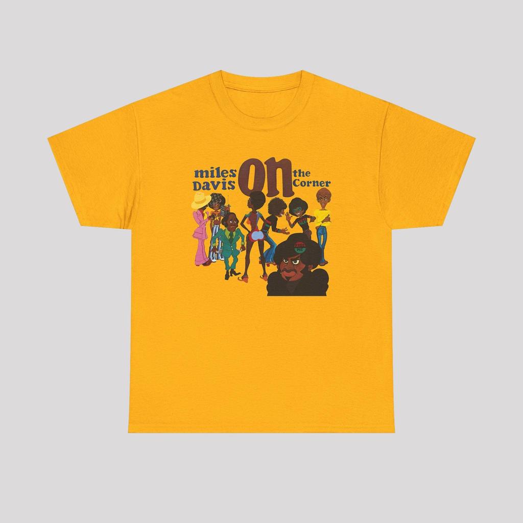 Miles Davis On The Corner Jazz Music Legend Men's T-Shirt Size S to 5XL