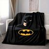 1pc Batman Symbol Flannel Throw Blanket - HD Printed Lightweight Soft Warm All-Season Blanket for Sofa, Bed, Travel, Camping 121