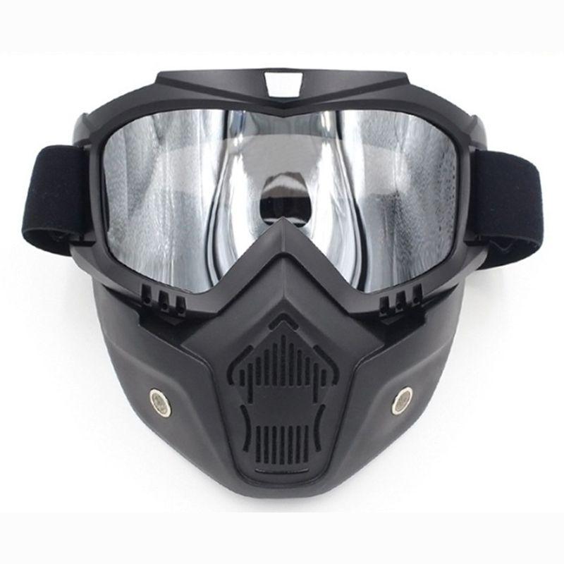 Snow Winter Sports Ski Snowboard Mtb Retro Full Face Mask Shield Glasses Goggles
