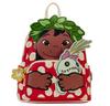 Kids Cartoon Villain Mini Backpack Floral Print Cute Small Rucksack Student School Bag