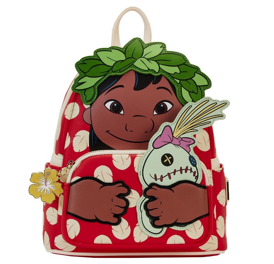 Kids Cartoon Villain Mini Backpack Floral Print Cute Small Rucksack Student School Bag
