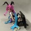 Hot Ngnl Schwi Dola Bunny Girl Version Anime Figurine Real Stockings Phone Stand Desktop Decor Model Collectible Gift For Fans