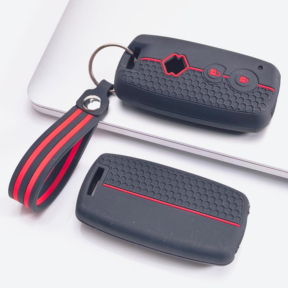 Flip Key Cover for Suzuki Swift Vitara SX4 S Cross Ignis Baleno Ertiga Jimny with Keychain Honeycomb Texture Anti Scratch Flip Remote Key Protector