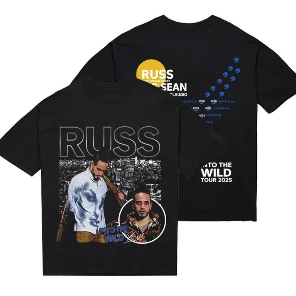 HOT 025!! RUSS Into The Wild Tour 2025 Concert gift for fan T-Shirt 16D285 Unisex T-Shirt