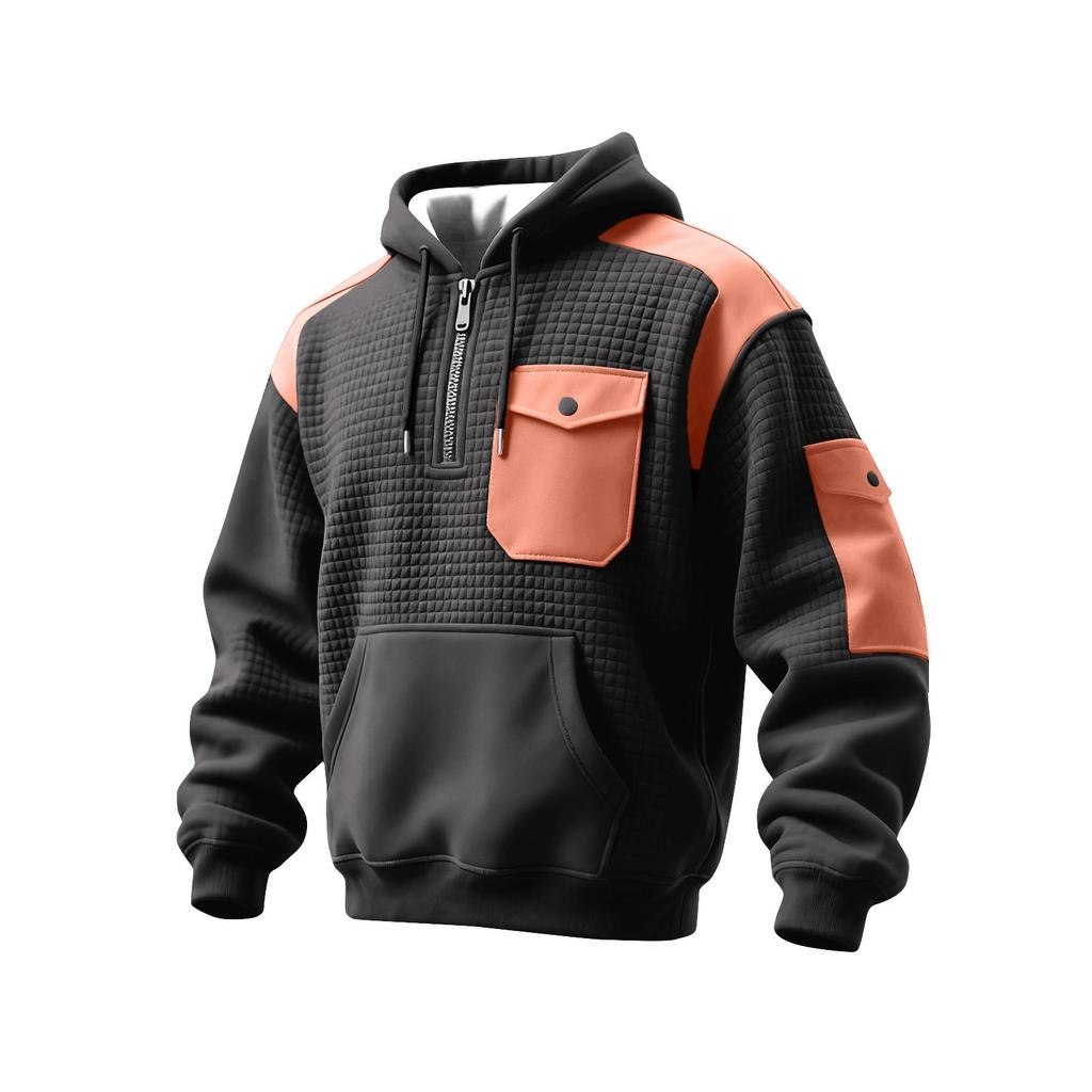 Sudadera con capucha de color para hombre Sudadera informal deportiva para hombre Talla grande