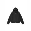 RDT Menswear Boxy Short Thickened Hoodie - Heavyweight Loose Fit Solid Color Sweatshirt