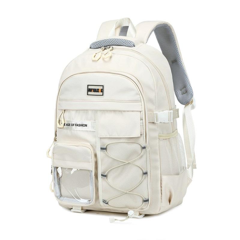New backpack, junior high school student burden reduction spine protection schoolbag, female high school large-capacity male backpack, high-end niche