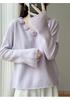 Silk Wool 3D Floral Patchwork Sweater: Women's Autumn/Winter Crochet Knitwear