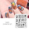 kads Stamping Nail Art Plates Chinese 027 Nail Art Plate Stamp Templates Tiger Deer Mountain Pattern