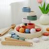 Children Parish Montessori Sensory Wooden Toys Sorting Ball Cup Coins Fine Motor Training Matching Games Early Educational Toys