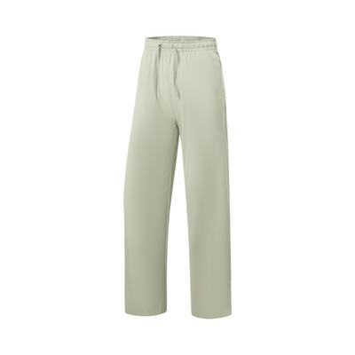 Li Ning Fitness Series Letter Logo Stitching Straight Leg Sports Pants Women Pants AKLW278-4