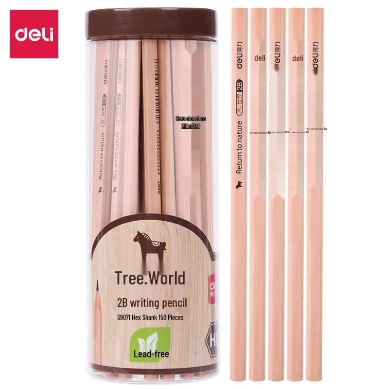 Deli S907 Wooden 2B Hexagonal Pencils