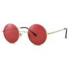 Pro Acme Small Round Polarized Sunglasses for Men and Circle Retro Metal Hippie UV400 D4 Gold Red Size S Women, Shades, Sunglasses, Protection, -