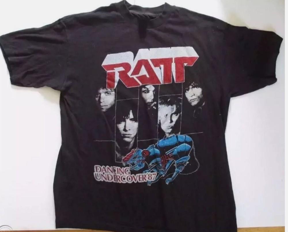 Редкая винтажная футболка 80-х Poison и Ratt Тур 1987 года Унисекс S