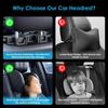Memory Foam Car Pillow for Travel Adjustable Neck Support Cushion UniversalHeadrest for Passenger Seat