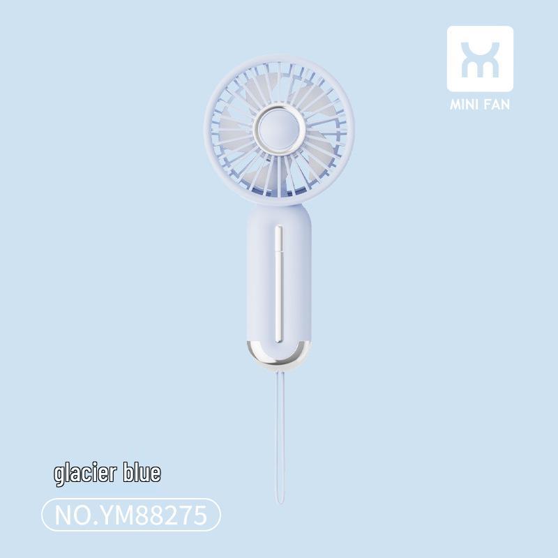 

Portable USB Rechargeable Silent Handheld Fan with Lanyard – Ideal for Outdoor Use and Student Gifts Factory/Wholesale/Export/Cross-border