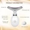 Facial and neck massager beauty device 3-color phototherapy facial massager tightens, lifts, removes neck wrinkles