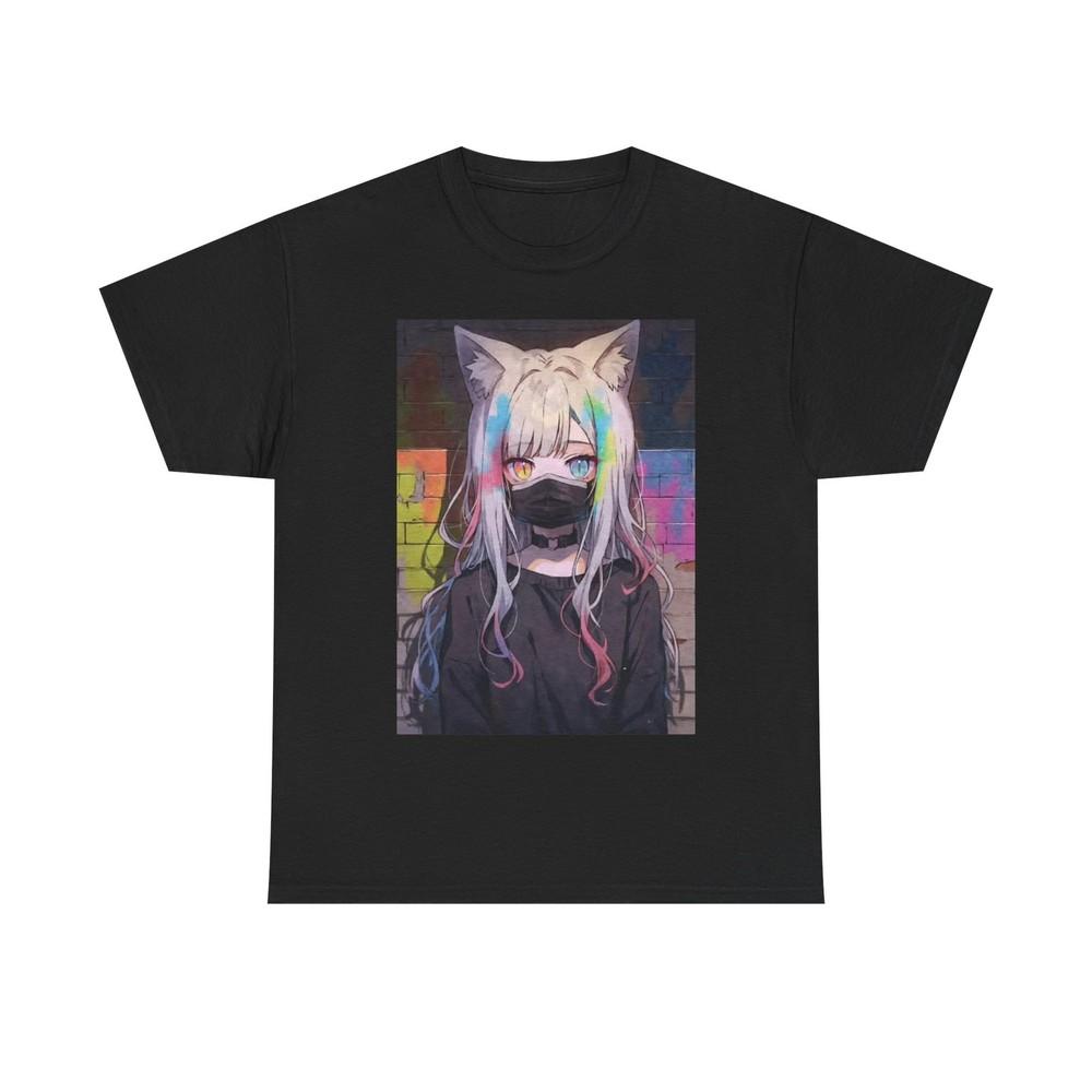 Waifu Anime T-shirt Girl Graphic Cartoon Retro Gaming Unisex Heavy Tee Gamer 43 Unisex T-Shirt S