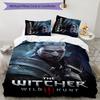 3pcs The Witcher Design Cover Set - HD Printed Bedding with 1 Cover and 2 Pillowcases - Perfect for Home and Dorm Decor