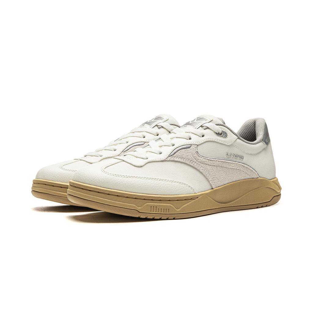 Li Ning Classic Versatile Fashion Thick-Soled Sneakers Unisex Sneakers Champagne-White AGCW041-2