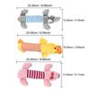 Fit for All Pets Dog Cat Fleece Toys Popular Squeak Chew Sound Dolls Elephant Duck Pig Pet Funny Plush Toys