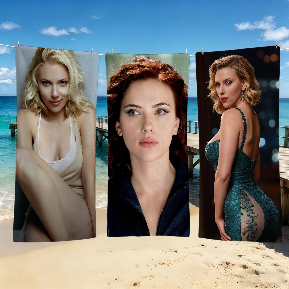 Towel For Outdoor S-Scarlett J-Johansson Actor Camping Beach Towel Super Absorbent Quick-Drying Summer Towel