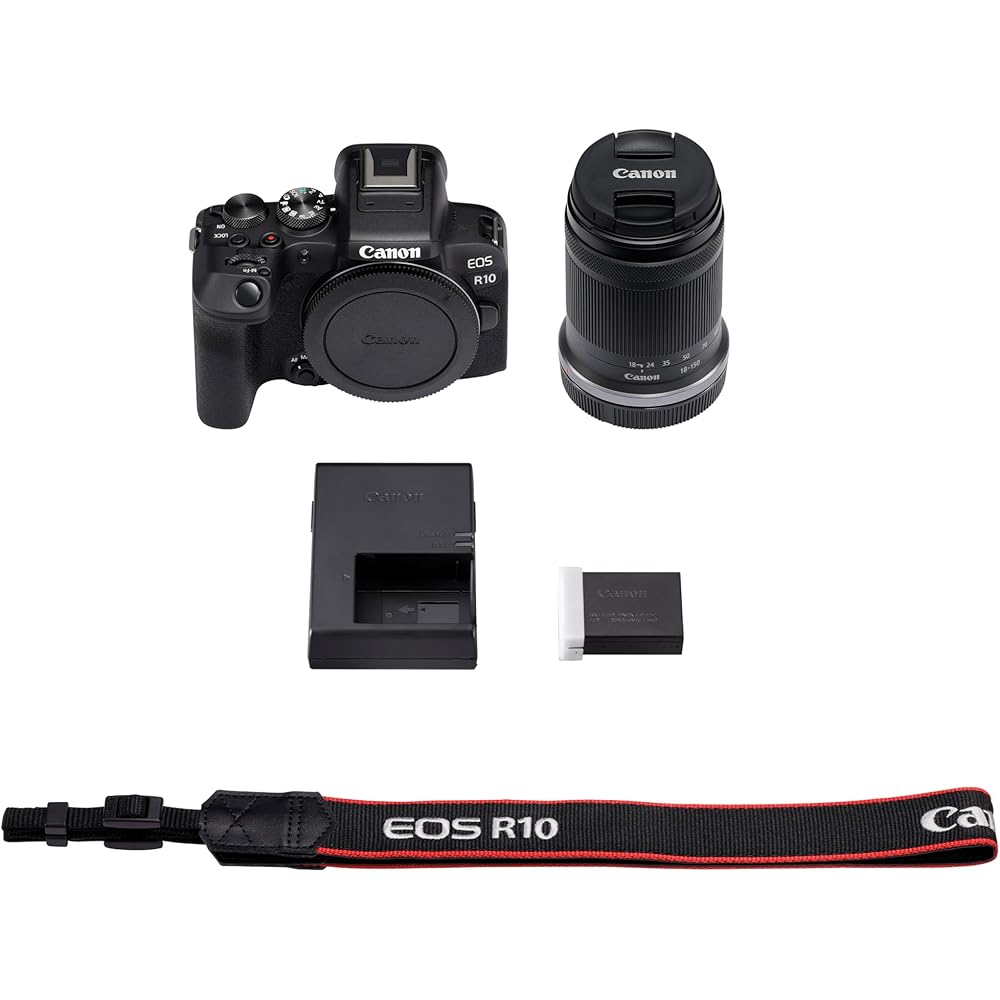 Canon Mirrorless SLR EOS R10 Lens Kit (RF-S18-150) Black/APS-C/EOSR10-18150ISSTMLK