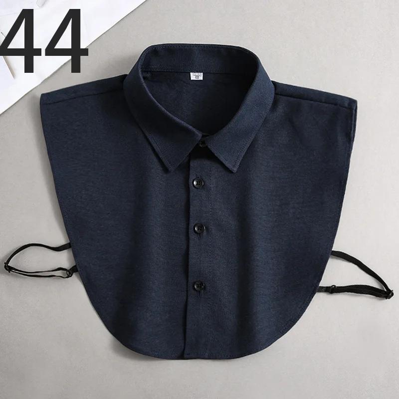 Oxford Textile Cotton Fake Collar for Men Unisex Versatile Spring Summer Fashion Business Collar Inside Office Work Fake Shirt