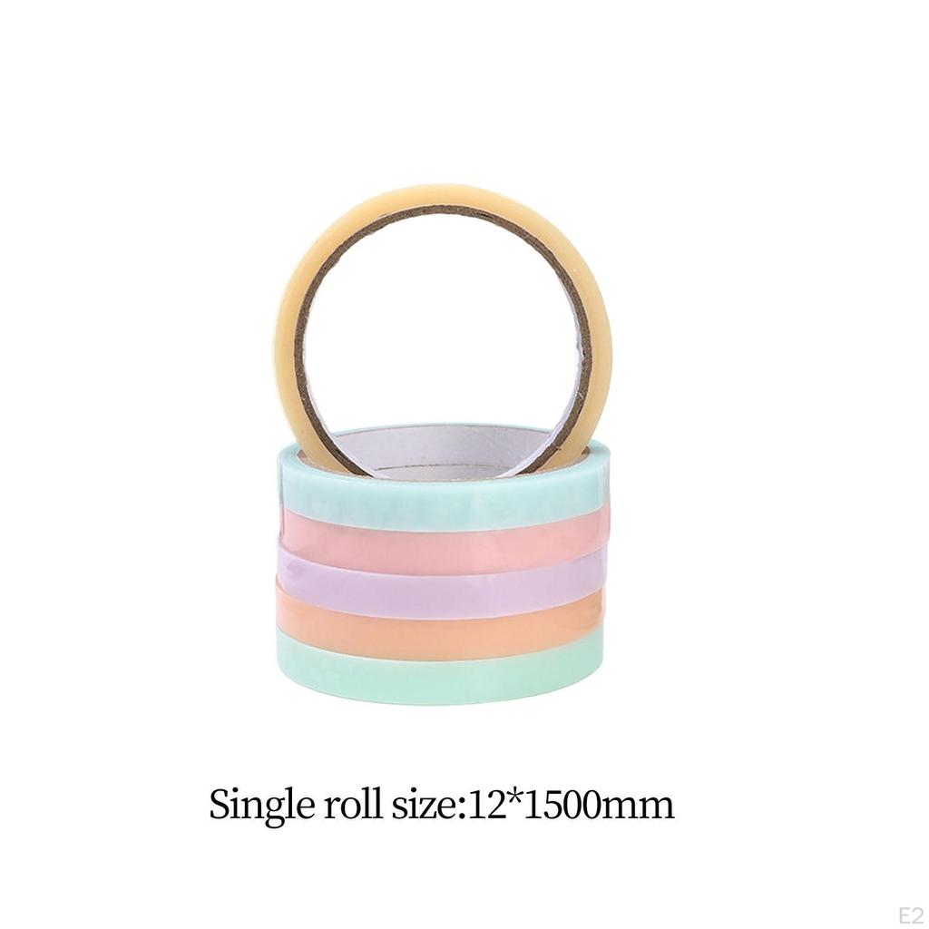 6x Sticky Ball Rolling Tape Colorful Crafts Relaxing Game Educational Toys Colored Tapes Bulk for