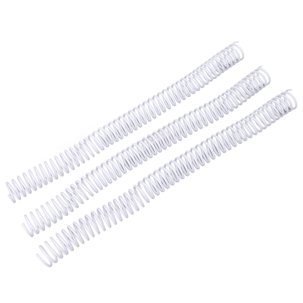 50 Pcs Spiral Binding Coil 19mm Diameter 48   4:1 Pitch 170 Sheet Capacity   Binding Spine