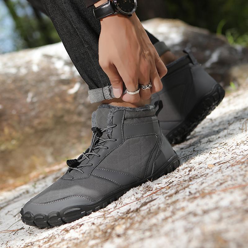 Plush Outdoor Walking Hiking Boots Women's Warm Snow Boots Men High-top Cotton Shoes Winter Casual Shoes