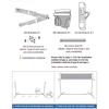 Cadre Pliable Réglable en Hauteur Filet d'Entraînement de Sport de Jardin de Plage Portable Cadre Pliable Réglable en Hauteur Ensemble de Filet de Badminton Équipement