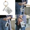 Pu Leather Tassel Circle for Key Chain Women Wristlet Keychain
