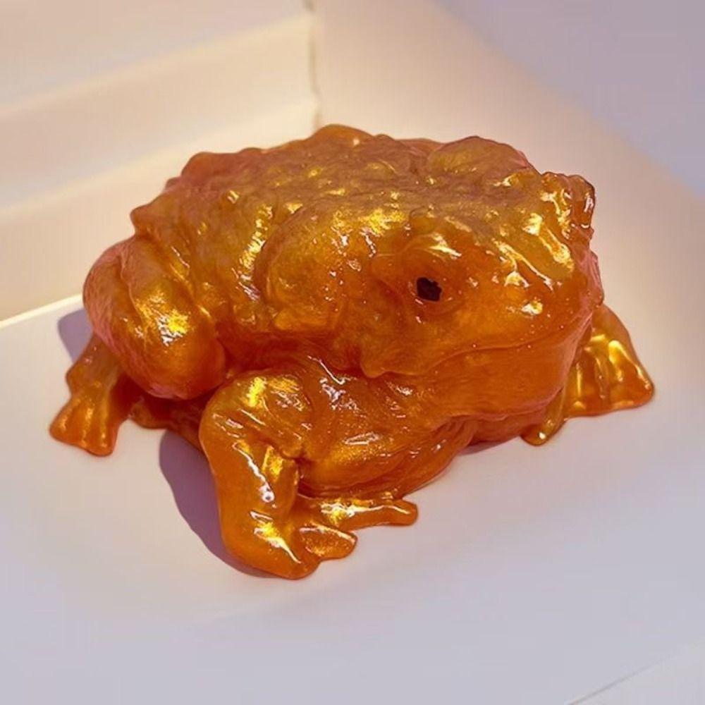 New Toad Frog Squeeze Soft Stress-relief Decompression Toy Sticky Squeeze Toy Tricky Toys