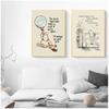 Bear cartoon simple family decorative painting  hight quality canvas painting Art Decor  No Frame